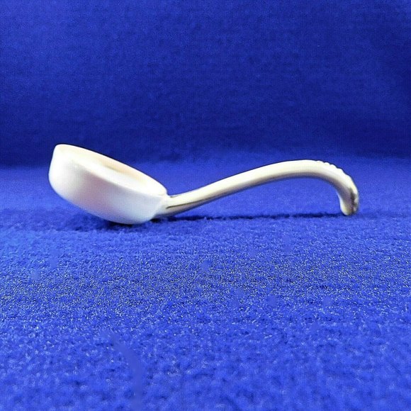 Morimura Noritake Mayonnaise Condiment Jelly Ladle Hand Painted Rose Porcelain - Picture 4 of 6